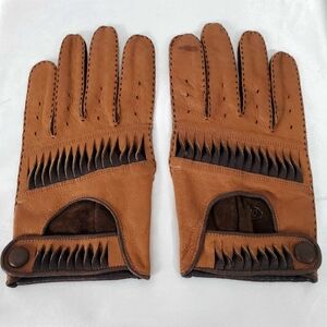 Genuine Brown Leather Driving Mens Size 10